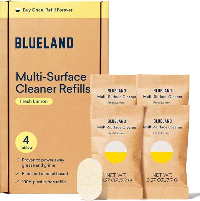 blueland multi surface cleaner refill lemon 4pack