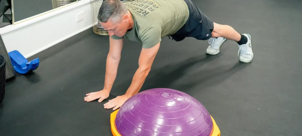 Bosu Ball Plank Exercise